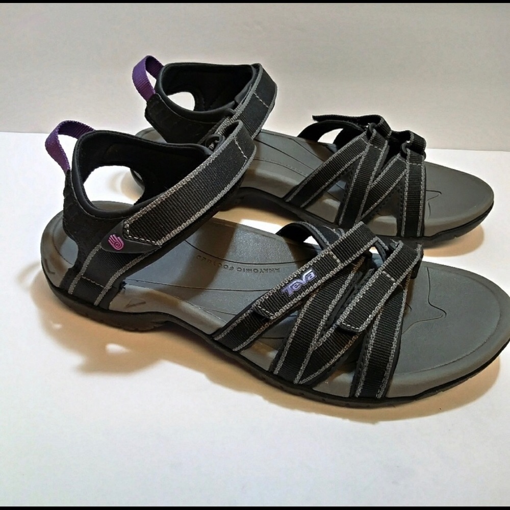 Teva Tirra Black And Purple Sandals